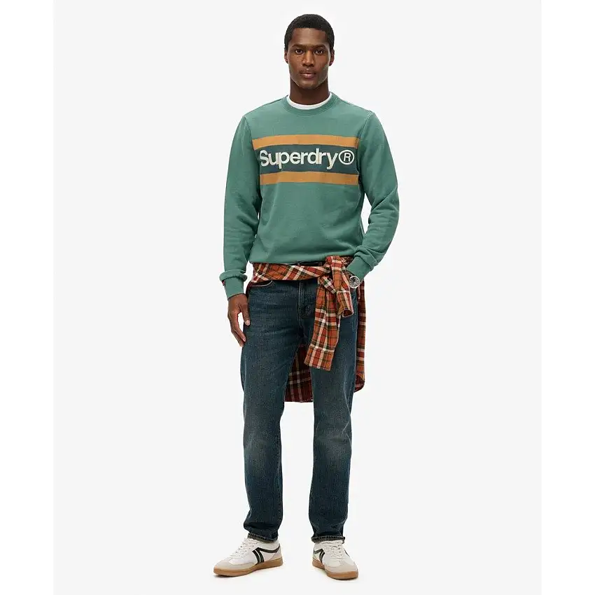 Felpa casual a righe Superdry Core Logo