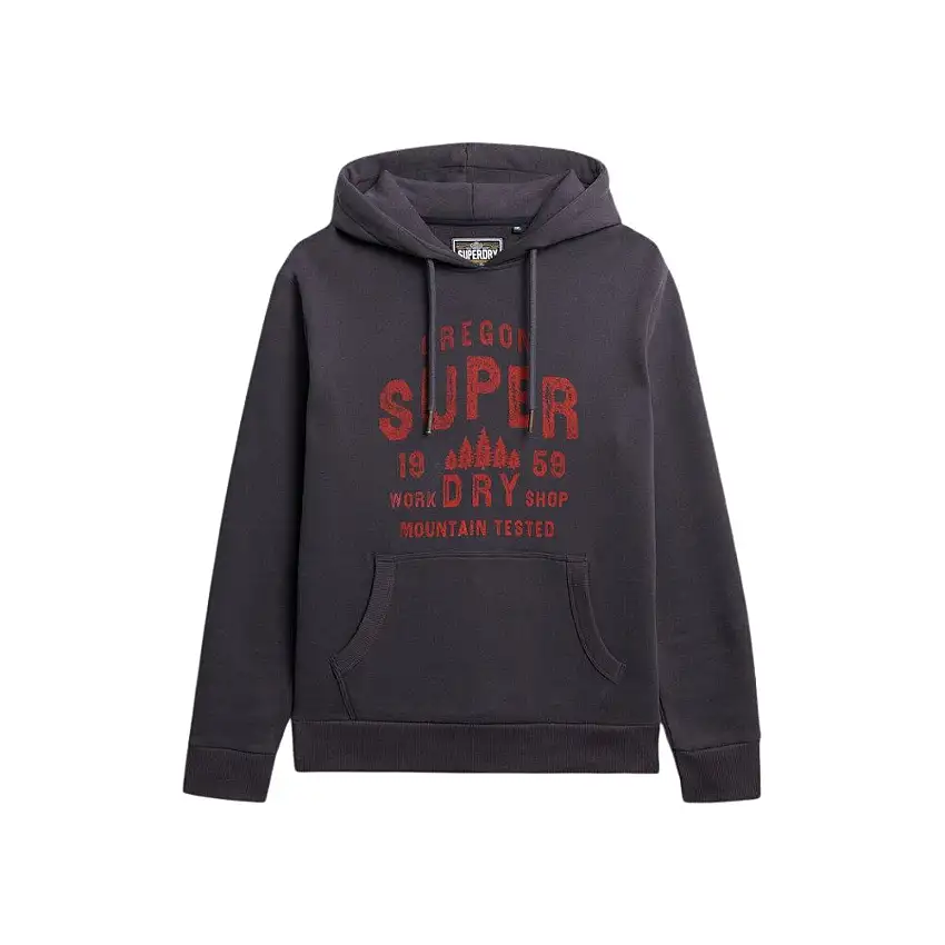 Felpa con cappuccio Superdry Work Shop