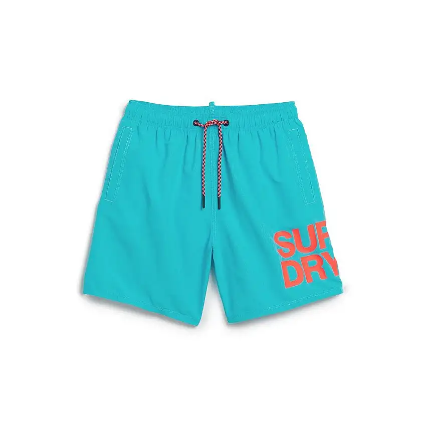 Costume da bagno riciclato lunghezza Superdry Logo