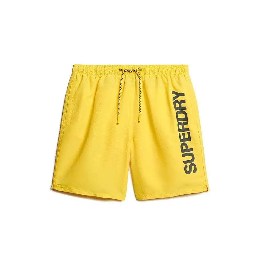 Short da bagno riciclato con motivo lunghezza Superdry