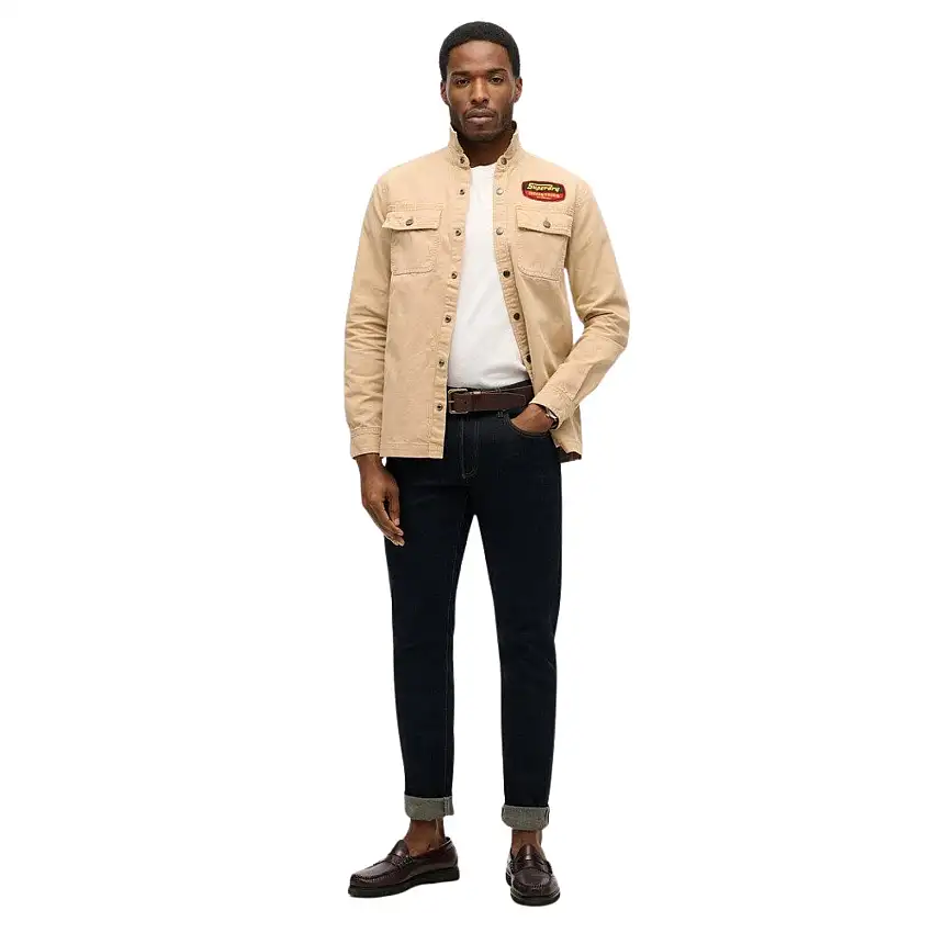 Camicia da lavoro con toppe in tela Superdry