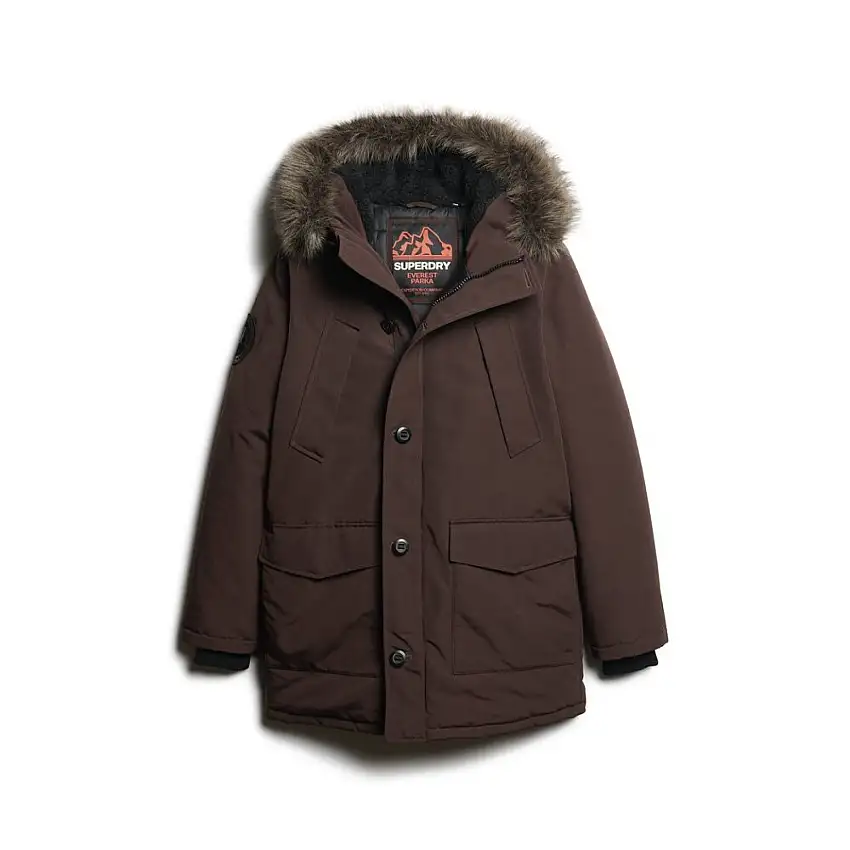 Parka con cappuccio in pelliccia sintetica Superdry Everest [Misura S]