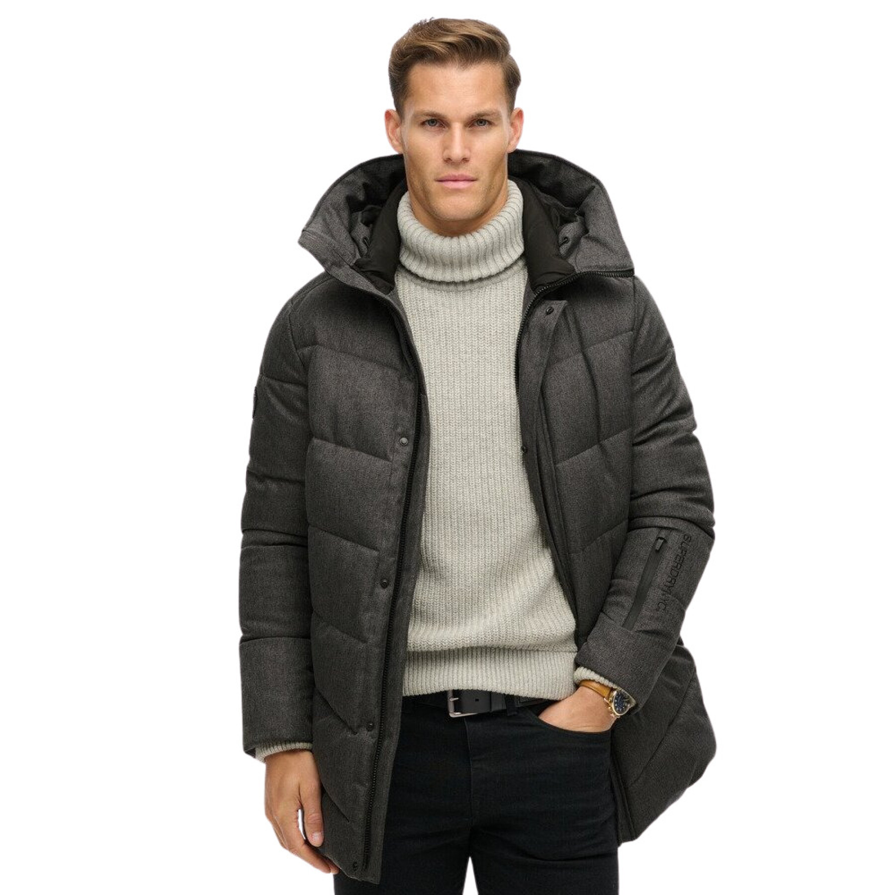 Piumino a righe a zig zag Superdry City