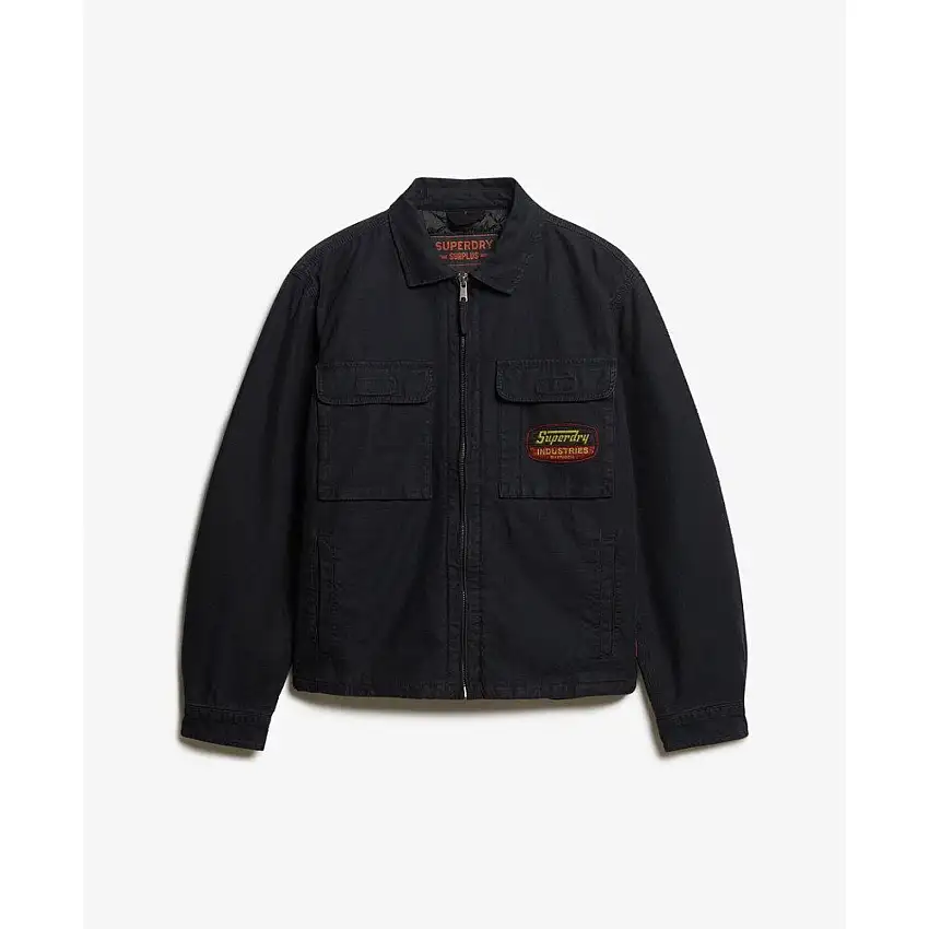 Giacca con zip e toppe Superdry