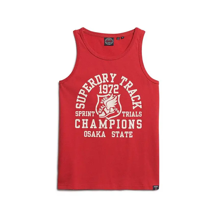 Canottiera con motivo Superdry Track & Field Athletic