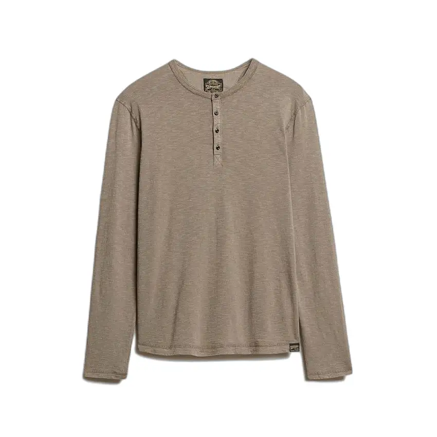 Maglietta a manica lunga Superdry Slub Grandad