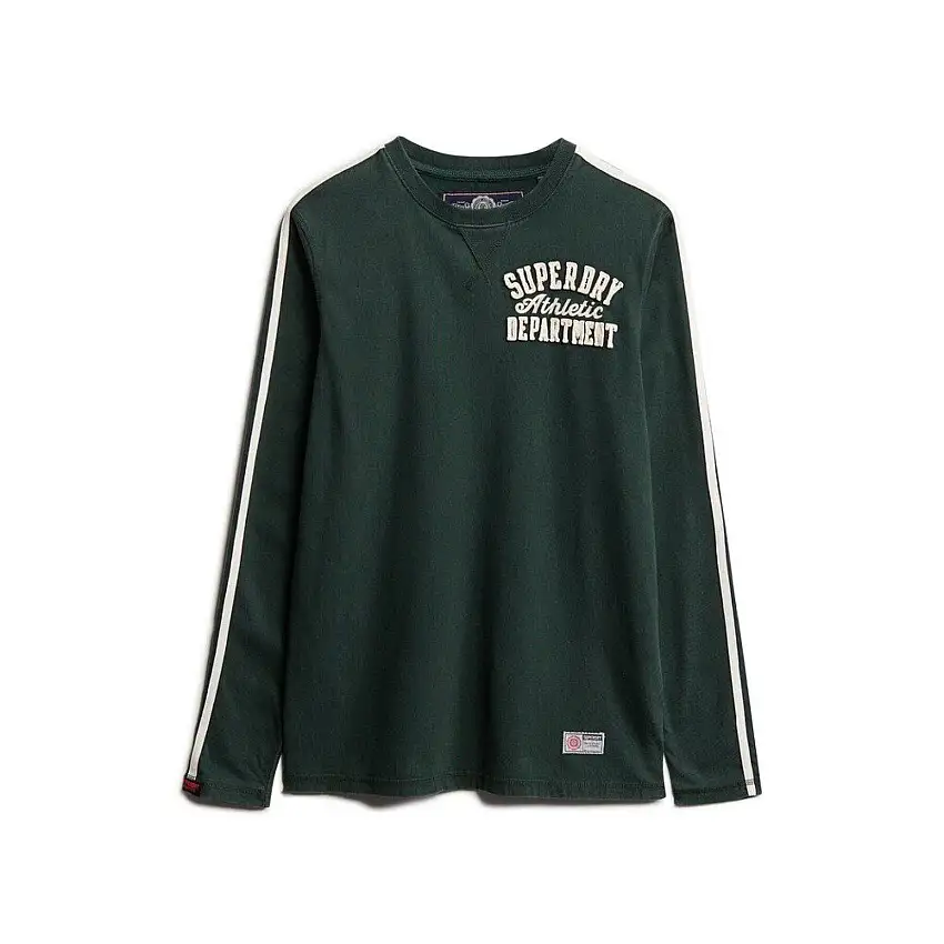 T-shirt a maniche lunghe a righe Superdry Vintage Athletic
