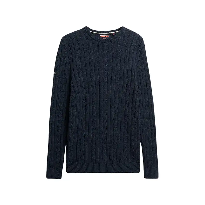 Pullover in cotone a maglia cordonata classico Superdry