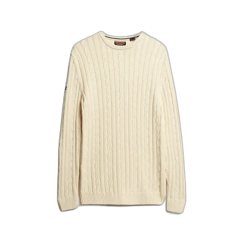 Pullover in cotone a maglia cordonata classico Superdry [Misura XL]