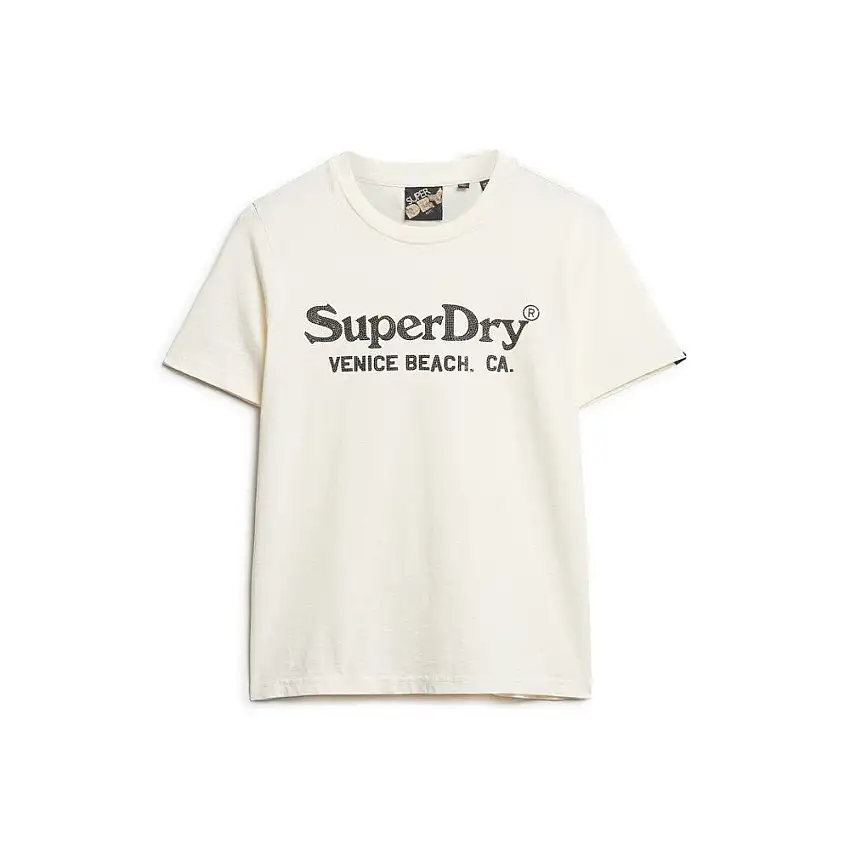 T-shirt metallico casual donna Superdry Venue