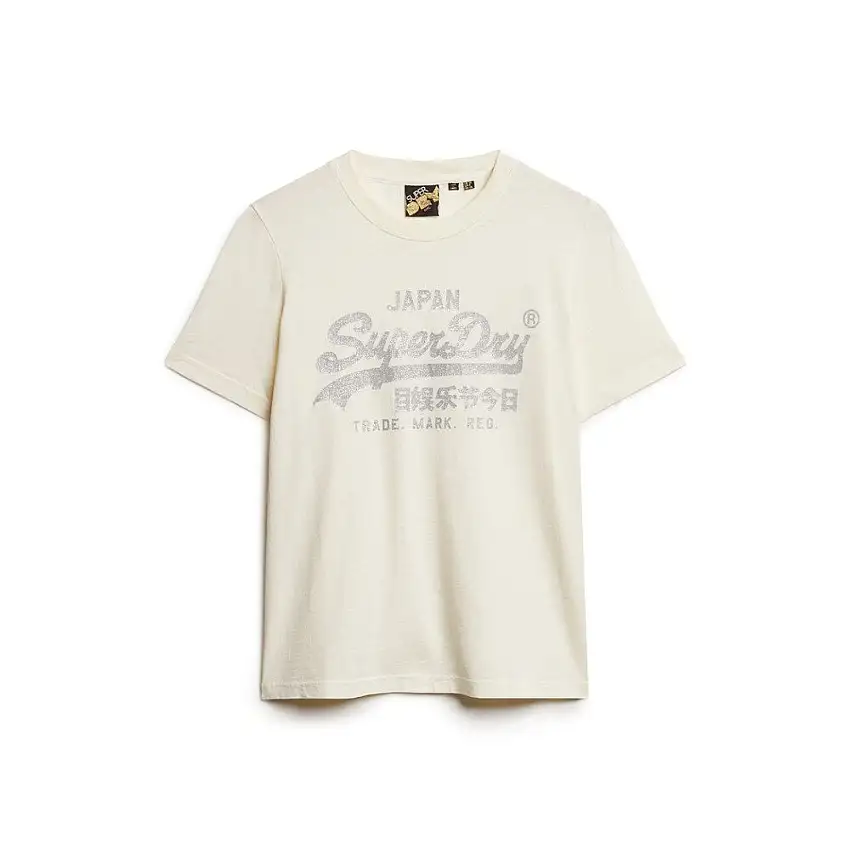T-shirt casual con logo donna Superdry