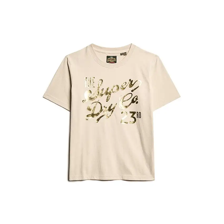 T-shirt da donna Superdry Luxe Metallic
