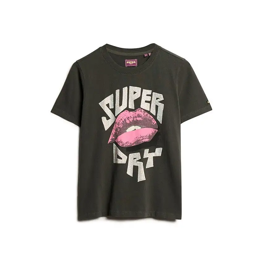 T-shirt casual da donna Superdry Lo-Fi Punk Poster