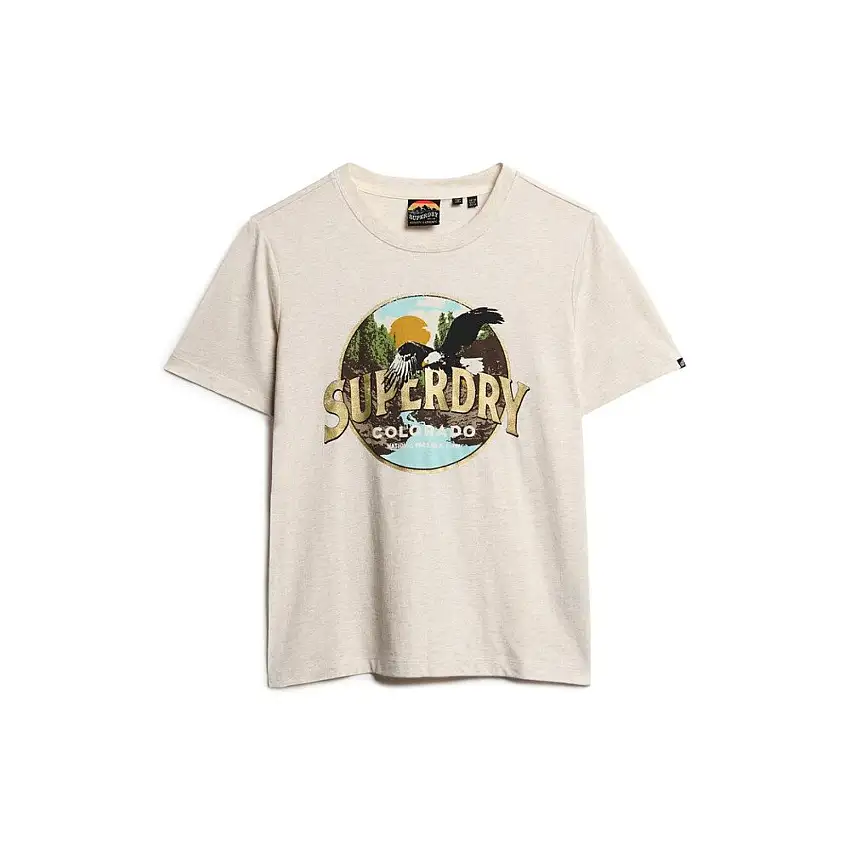 T-shirt casual da donna Superdry Travel Souvenir