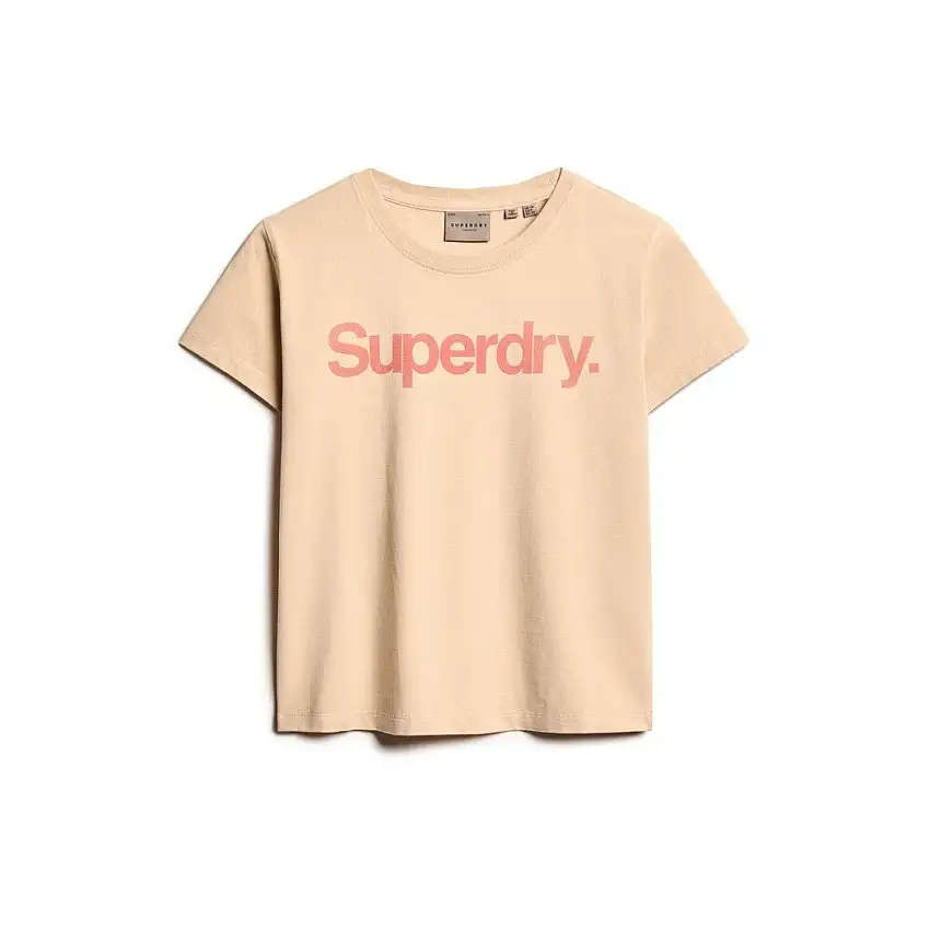 T-shirt da donna aderente Superdry Core Logo City