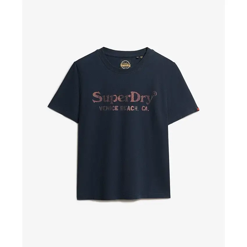 T-shirt metallizzato donna Superdry Venue
