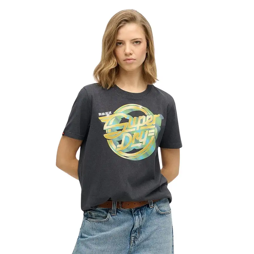 T-shirt casual da donna Superdry Rock Band