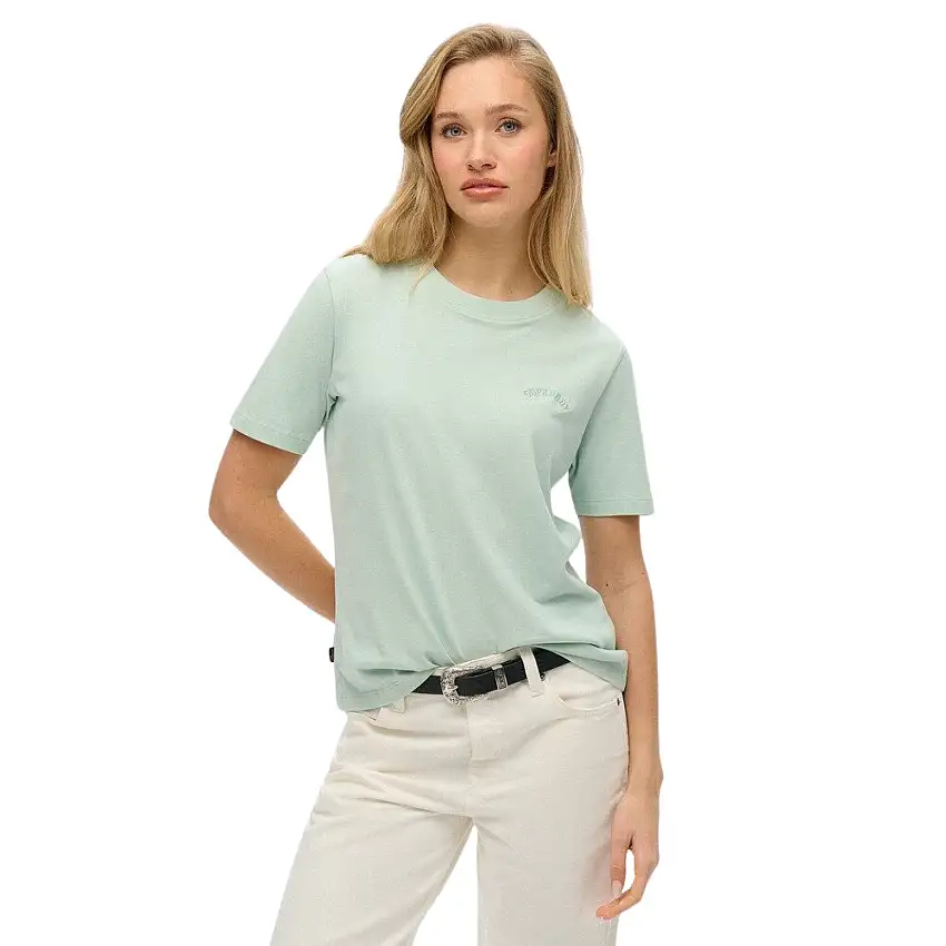 T-shirt con logo ricamato donna Superdry Essential