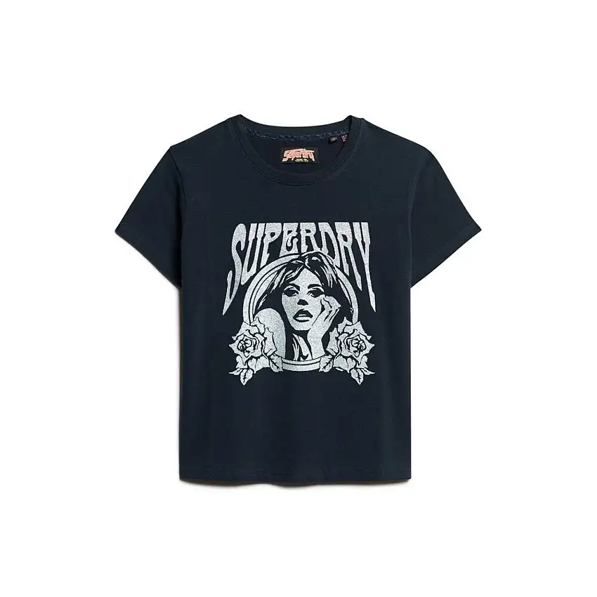 T-shirt ultra-attillato donna Superdry Pop Archive