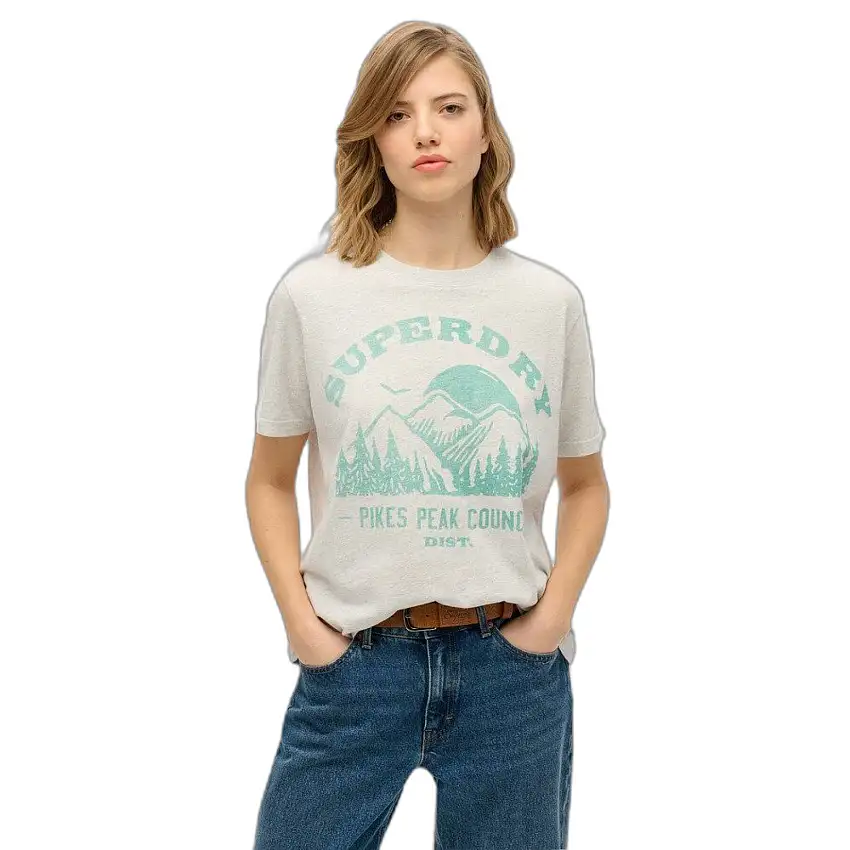 T-shirt monocromatico casual donna Superdry Lo-Fi