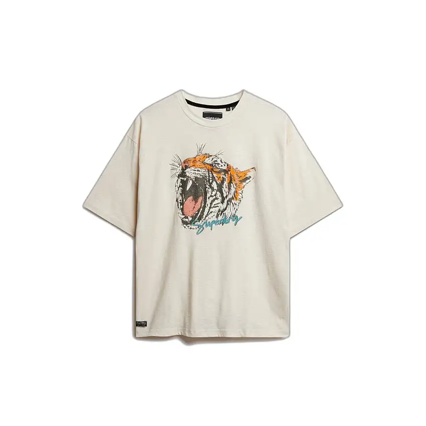 T-shirt oversize da donna Superdry Biker Rock