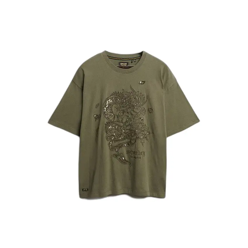 T-shirt oversize fantasia effet tatuaggio donna Superdry