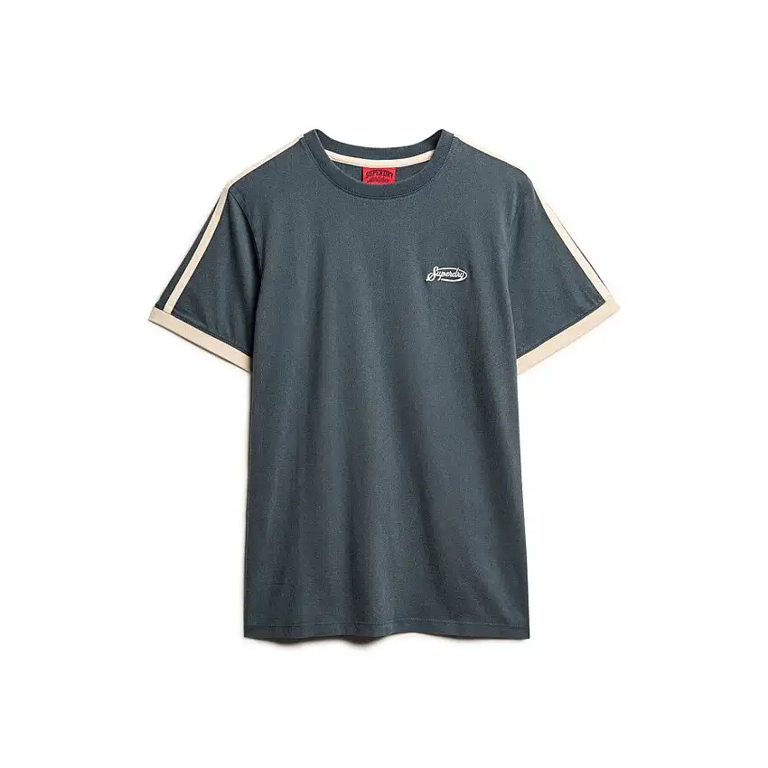 T-shirt oversize retro a righe con logo donna Superdry Essential