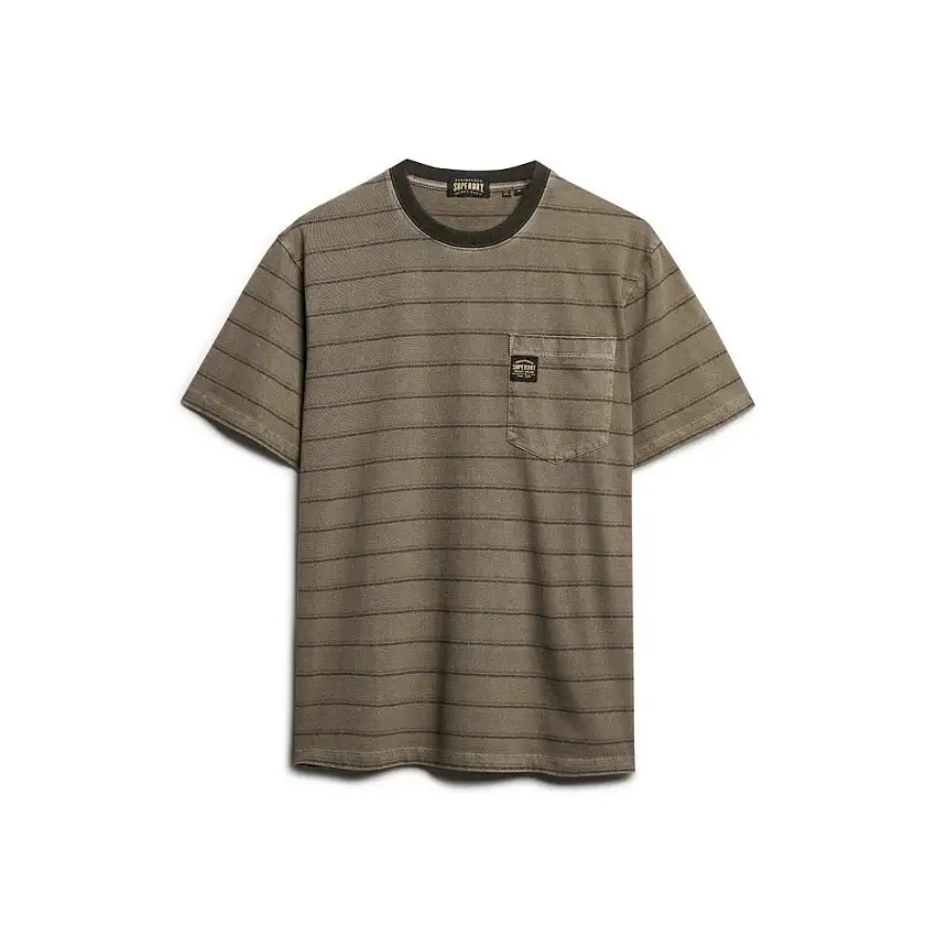 T-shirt oversize a righe texturizzato con tasca donna Superdry