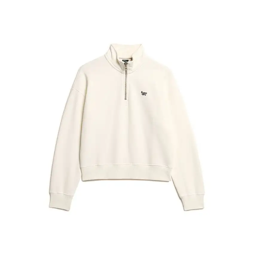 Felpa con collo a zip donna Superdry Essential