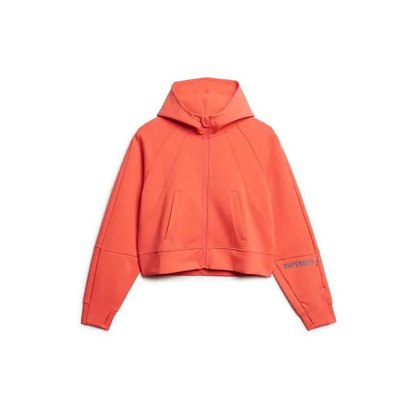 Felpa con cappuccio con zip donna Superdry Sport Tech