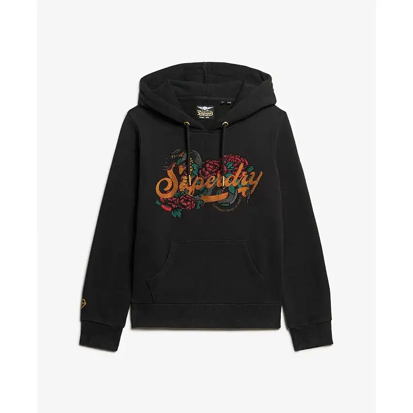 Felpa in fantasia con cappuccio da bambina Superdry Tattoo Script