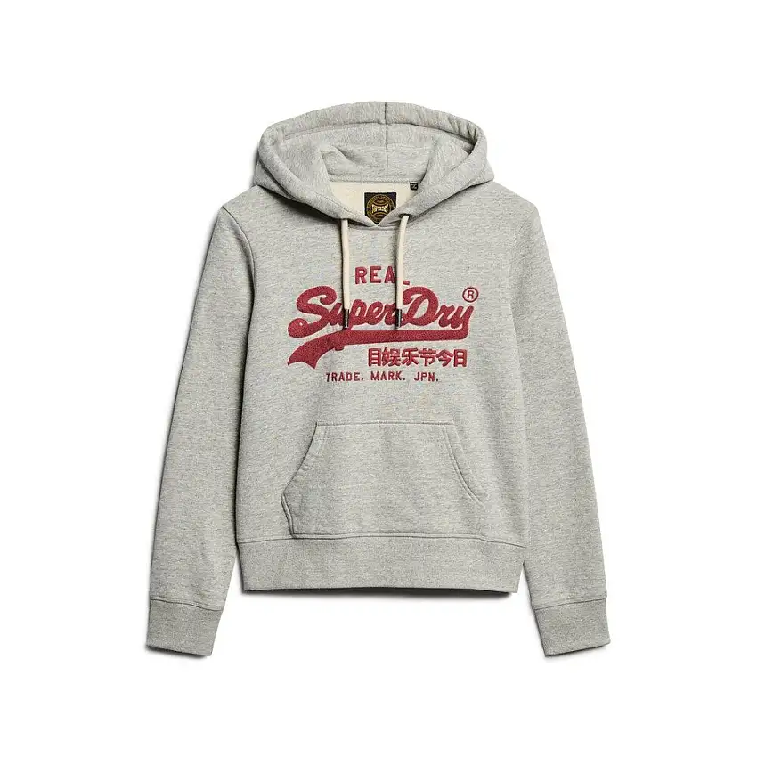 Felpa con cappuccio con motivo in chenille donna Superdry