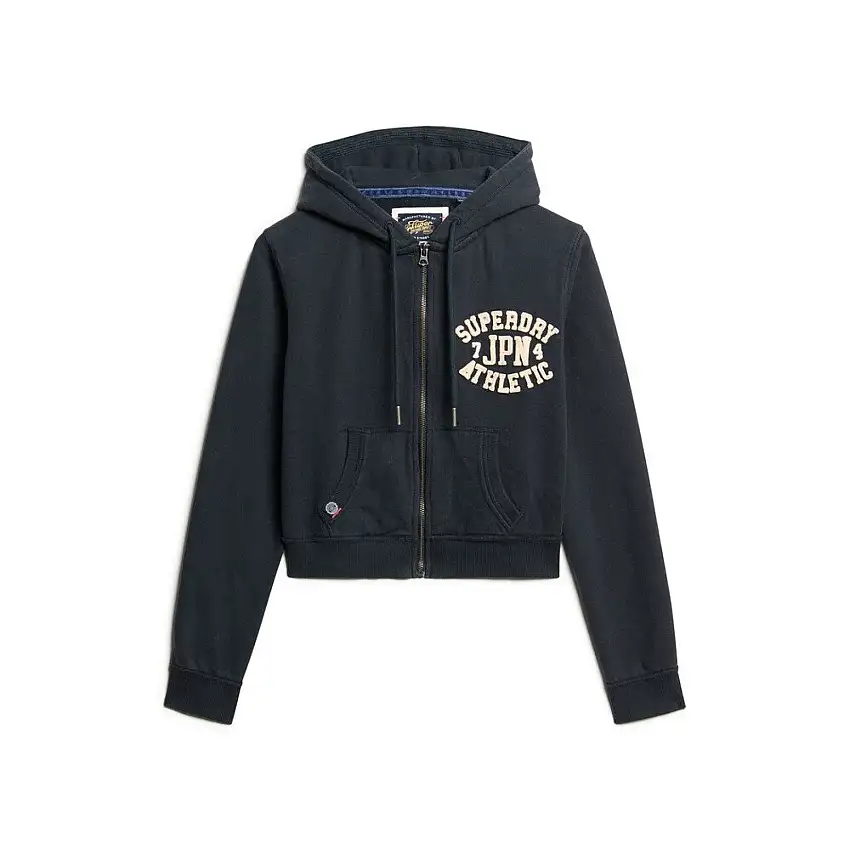 Felpa con cappuccio corta e casual da donna Superdry Athletic Essentials
