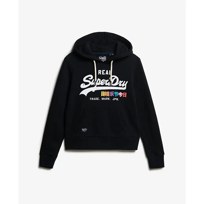 Felpa con cappuccio da donna Superdry Vintage Logo Pop