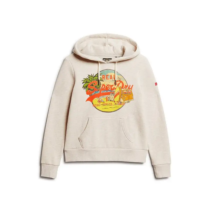 Felpa da donna con cappuccio e design Superdry LA Vintage Logo [Misura M]
