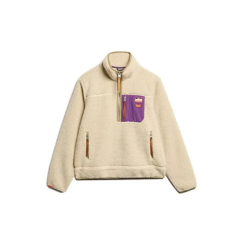 Polaire donna con mezza zip Superdry Vintage