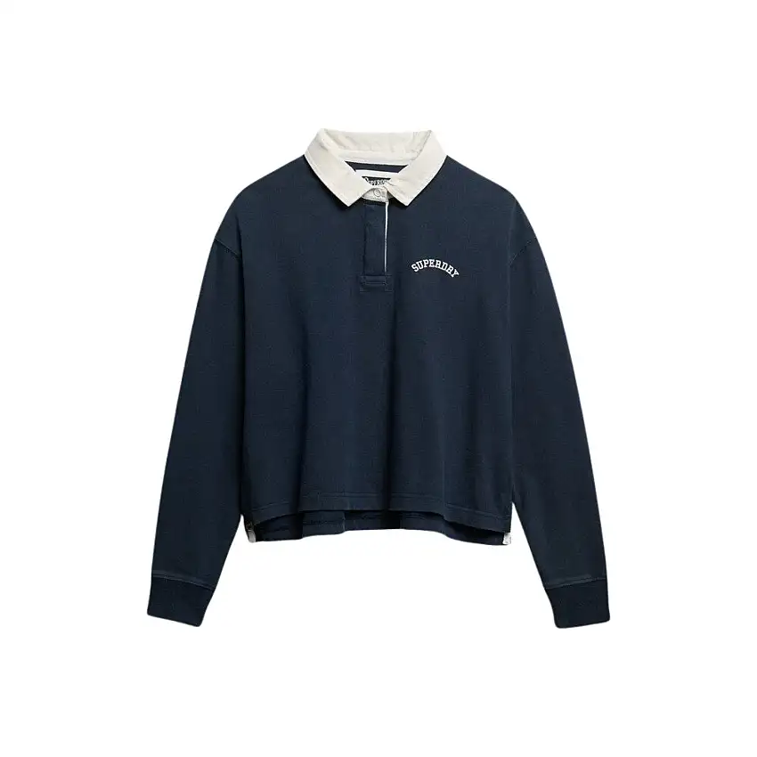 Polo donna a maniche lunghe Superdry Athletic Essentials Graphic