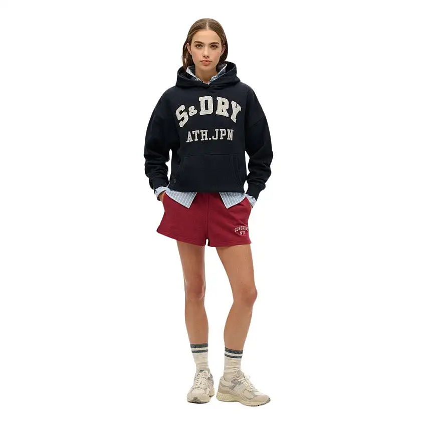 Felpa con cappuccio donna con motivo applicato Superdry Athletic Essentials