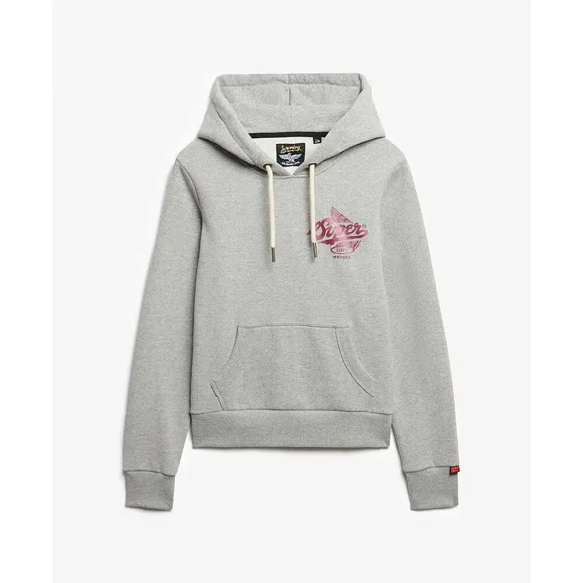 Felpa da donna con cappuccio metallizzato Superdry Athletic