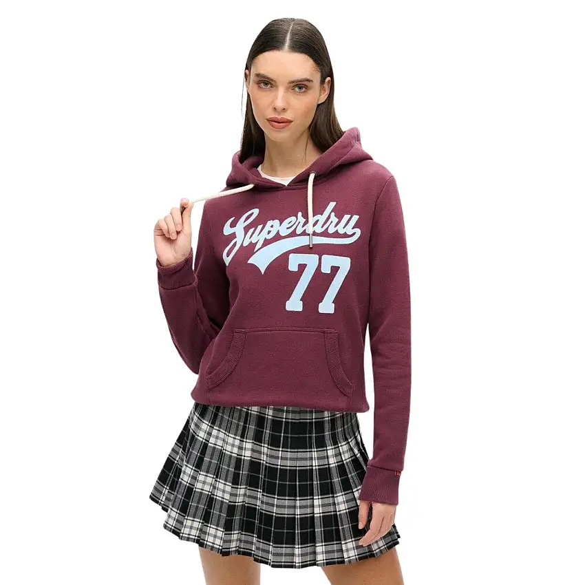 Felpa con cappuccio da donna Superdry Super 77