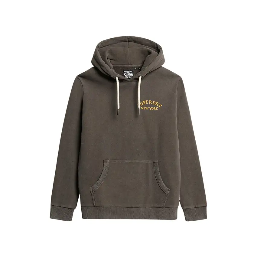 Felpa con cappuccio con motivo tatuaggio sulla schiena donna Superdry