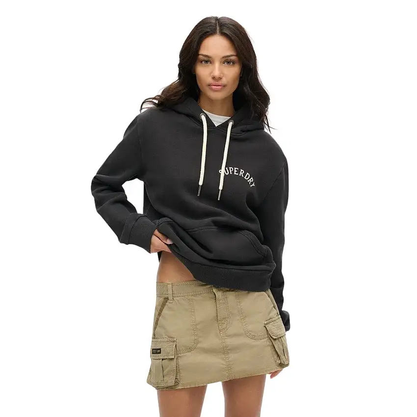 Felpa oversize con cappuccio e motivo tattoo donna Superdry [Misura 2XL]
