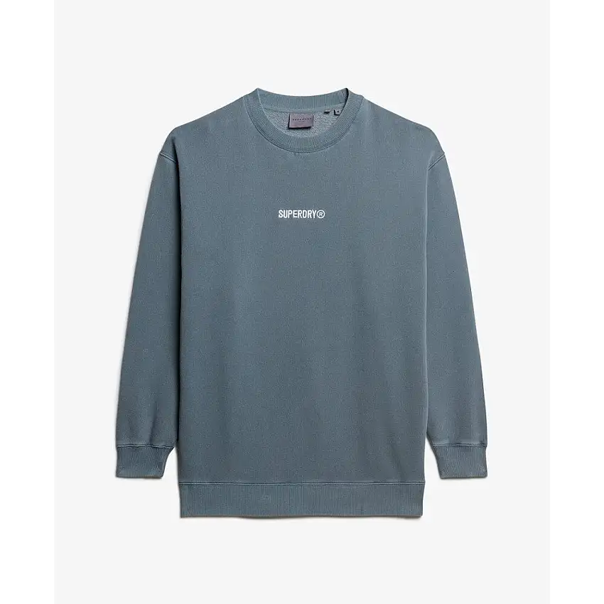 Felpa oversize con motivo e micro logo donna Superdry