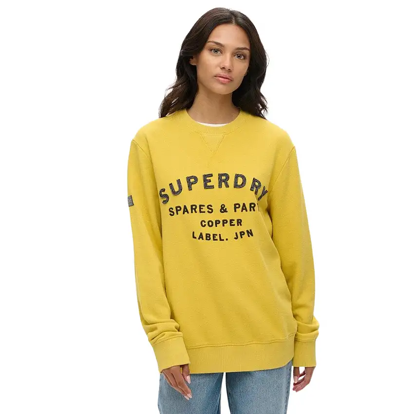Felpa over-size con testo applicato donna Superdry Workwear