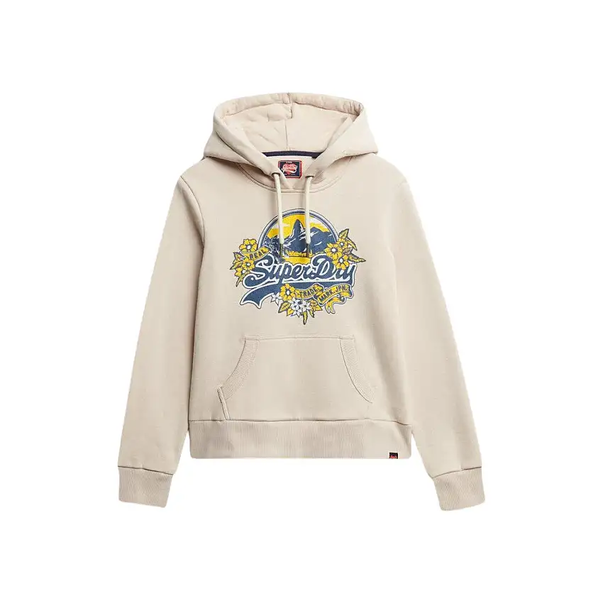 Felpa con cappuccio da donna Superdry Floral