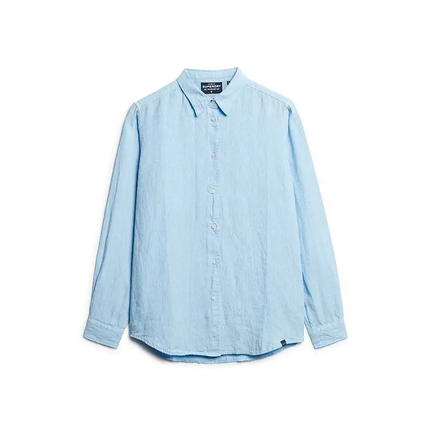 Camicia a maniche lunghe in lino per donna Superdry Boyfriend