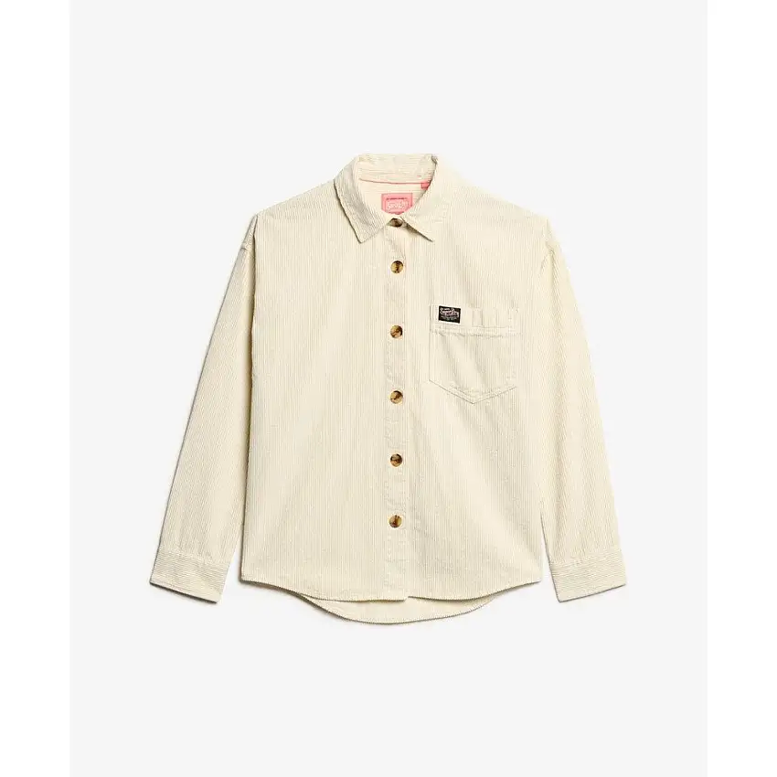 Camicia oversize a coste in velluto per donna Superdry