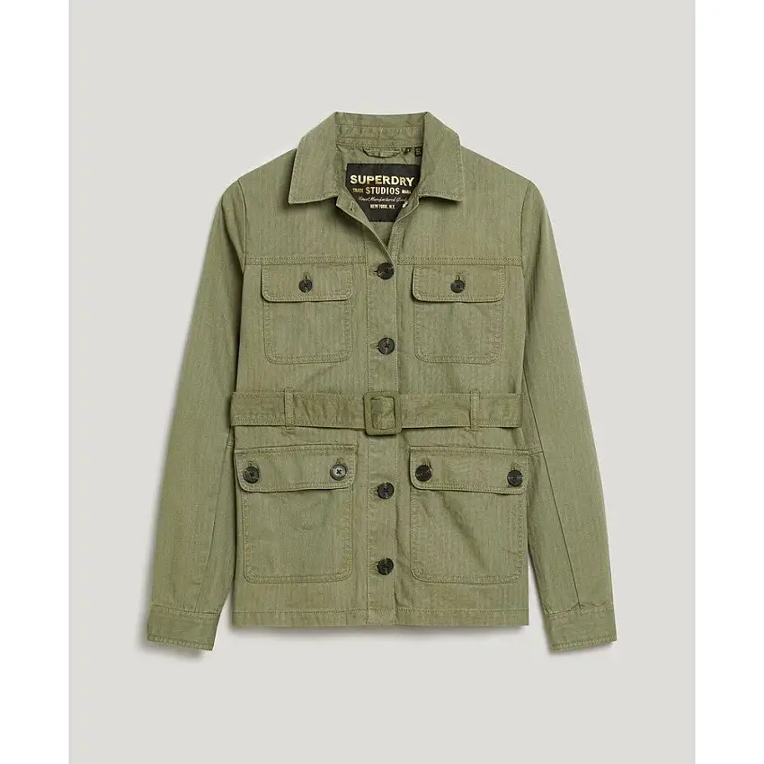 Parka in cotone con cintura donna Superdry