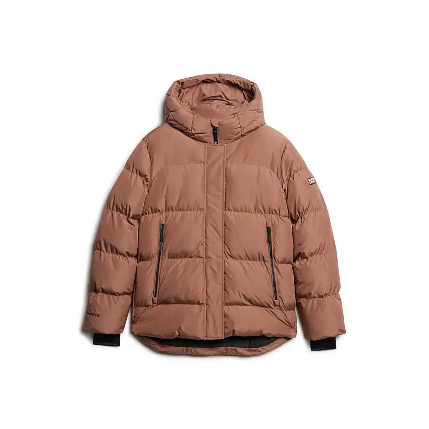 Giacca a vento con cappuccio 5 compartimenti donna Superdry