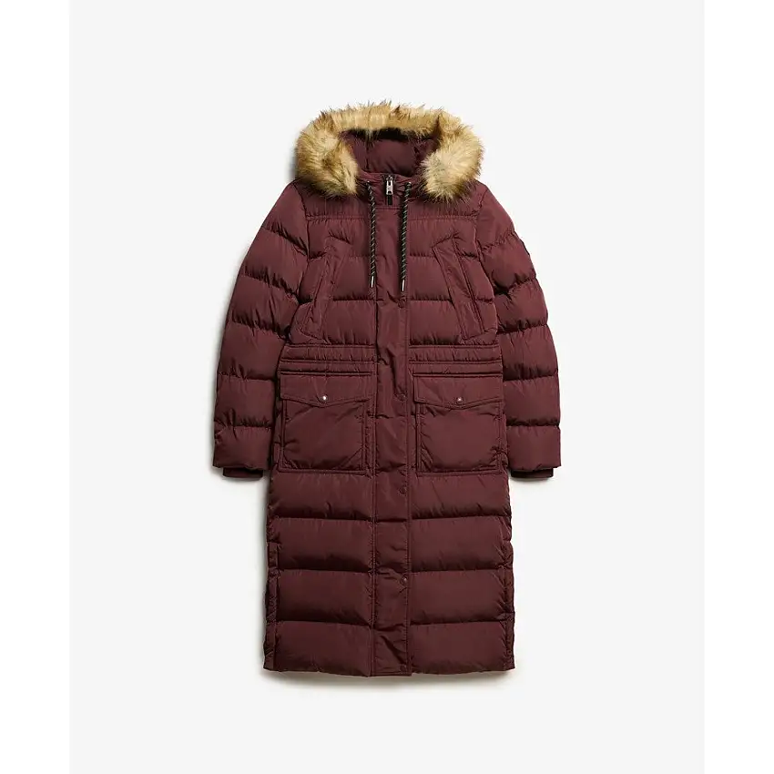 Cappotto lungo in pelliccia sintetica donna Superdry Everest